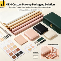 Housse en silicone lisse de qualité supérieure Jemery pour miroir cosmétique, emballage de maquillage, personnalisation OEM