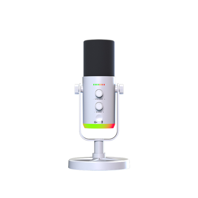 YU7 Gaming Microphone XLR Interface Connect External Sound Card Mixer Plug Play Compatible Live Streaming Gamers Desktop Mic