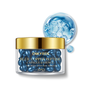 Blauw Koper Peptide Capsule Serum Squalaan Collageen Booster Anti Veroudering Gezichtshuid Barrière Reparatie Behandeling - Product Image 1