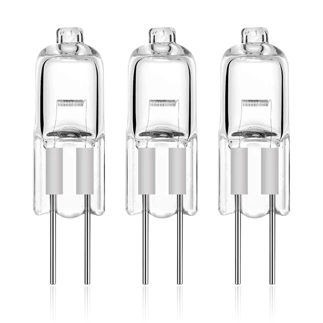 High Quality G4 Glass Halogen Bulb 10W 20W 35W 12V Dimmable 360 Beam Angle 2700K Soft Warm White Landscape Lighting