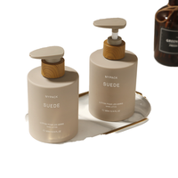 Bouteille pompe vide en PET de 300 ml pour gel douche, shampoing, lotion, distributeur de cosmétiques, vente en gros avec logo personnalisé