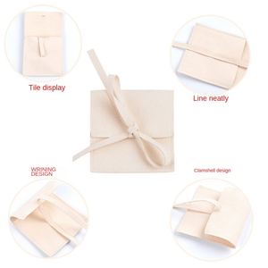 Sac d'emballage en microfibre souple pour bijoux, vente en gros d'usine, pour colliers, montres, lunettes, bagues, bracelets - Product Image 4