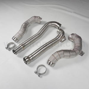 Reducing Straight Downpipe Exhaust for Benz AMG GT GTS GTC GTR 2015-2017 M176 C190,Optimized for Exhaust Flow - Product Image 2
