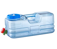 Réservoir d'eau portable 5,5L/10L en PC avec robinet pour camping-car, seau de stockage d'eau pour pique-nique et voyage