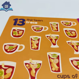 Benutzer definierte Kinder Touch and Feel Printing Englisch Lern bücher Board Book für Kinder - Product Image 6