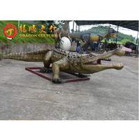 Robot crocodile animatronique grandeur nature de haute qualité, réaliste et durable, vente chaude 2022, pour zoo