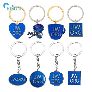 Llaveros de flor de esmalte duro suave personalizados, llaveros de <span class=keywords><strong>JW</strong></span> <span class=keywords><strong>ORG</strong></span> - Product Image 1