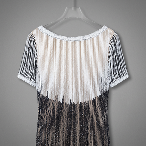 Robe cape ethnique féminine pour adolescentes, brodée à la main, avec décolleté en cœur, silhouette asymétrique et robes de soirée élégantes - Product Image 5