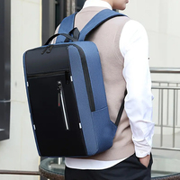 Sac à dos d'affaires tendance pour ordinateur portable, en nylon, grande capacité, antichoc, sac d'ordinateur en polyester, sac à bandoulière décontracté pour le bureau et les voyages
