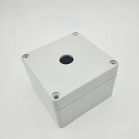 Boîte de jonction en plastique pour sécurité extérieure, étanche à la poussière et à l'eau, IP66, 83x81x56mm, grise