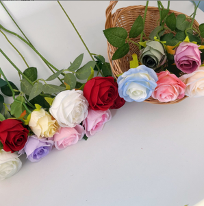 Rosas de <span class=keywords><strong>seda</strong></span> rojas al por mayor para decoración de bodas en el hogar - Product Image 2