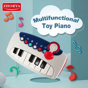 Jouets musicaux électroniques multifonctionnels pour bébé Zhorya avec clavier de piano et microphone - Product Image 3