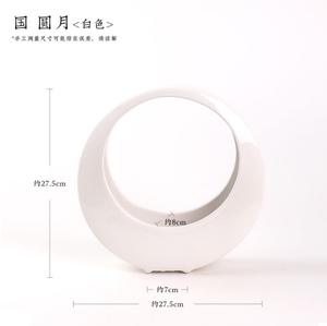 Produit dans le pays pleine lune <span class=keywords><strong>poterie</strong></span> gratuite pot de fleur <span class=keywords><strong>atelier</strong></span> vase à fleurs décoration simple salon ornements de table - Product Image 4