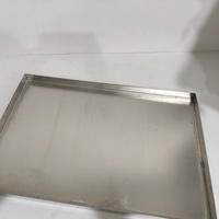 Bac de récupération d'huile métallique robuste, bac de collecte des liquides rectangulaire en métal pour machines, bac de récupération des condensats d'eau pour générateur