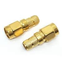 Connecteur coaxial RF mâle SMA en laiton conforme RoHS, fourni par l'usine, pour câbles coaxiaux LMR240, H155, 4DFB, RG59, RG8X – En stock