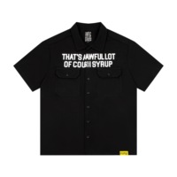 T-shirt polo en coton pour homme avec motif 'That's a Awful Lot of Cough Syrup', qualité supérieure, ensemble short décontracté oversize pour homme de la marque ALOCS