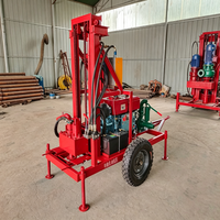 Machine de forage de puits d'eau portable de 150 m avec démontage facile pour les zones éloignées