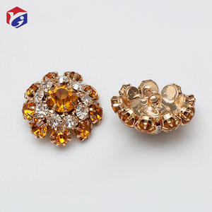 Colorido Rhinestone Crystal Diamond Botões para Wool Coat Cardigan Diamond Decoração Acessórios Crystal Botões - Product Image 4