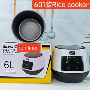หม้อหุงข้าวอัจฉริยะหน้าจอสัมผัสขนาด 6 ลิตร รุ่นใหม่ ข้ามพรมแดน ความจุขนาดใหญ่ ตั้งเวลาล่วงหน้าได้ ใช้งานในครัวเรือนอเนกประสงค์ - Product Image 6