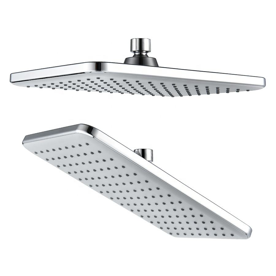 Top ABS Plastic Chrome Rectangle Bathroom Rain Shower Head Top ABS Plastic Chrome Rectangle Bathroom Rain Shower Head