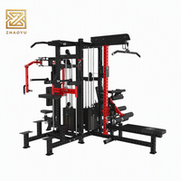 Système de musculation multi-stations ZY 4 en 1 avec sélecteur : Extension de jambe, Curl, Lat Pulldown – Équipement multi-utilisateurs pour salle de sport commerciale