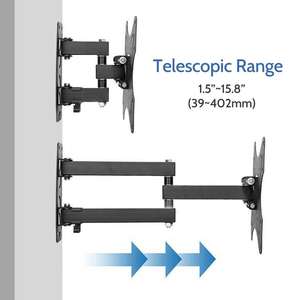 Support mural <span class=keywords><strong>TV</strong></span> pivotant à <span class=keywords><strong>180</strong></span> ° pour écran de 17 à 42 pouces, charge de 30kg, inclinaison de 10 °, prix d'usine en acier laminé à froid X200 - Product Image 3