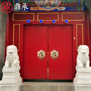 Manija de puerta de latón Dingcheng estilo Ruyi, anillo de cobre antiguo para decoración de superficies de puertas de madera - Product Image 2