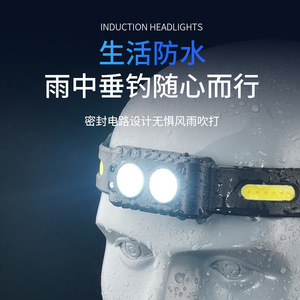 Lampe frontale LED rechargeable 150 lm W lumière blanche pour course en extérieur, pêche, multifonctionnelle - Product Image 3