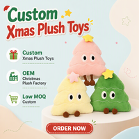 Fabricant OEM ODM de jouets en peluche personnalisés pour Noël, peluche à poils courts pour arbre de Noël, cadeau de Noël en PP