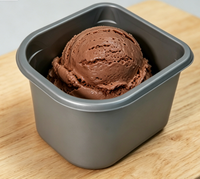 Conteneur à glace réutilisable en PP de qualité alimentaire, résistant au froid, 2,5 litres, fabrication directe