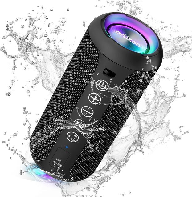 Portable Bluetooth Speaker 1st Gen,IPX7 Waterproof,Big Sound Deep Bass,TWS Pairing,30H Playtime,For Home/Party/Outdoor/Beach