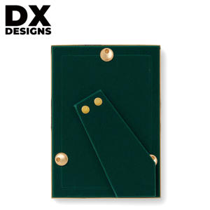 กรอบรูปพลาสติกหรูหราสั่งทำ DX Designs ขนาด 4x6 5x7 6x8 8x10 นิ้ว ขอบสีทอง พร้อมแผ่นไม้ก๊อก สำหรับตกแต่งบนโต๊ะ - Product Image 3