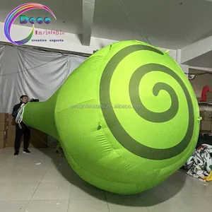 Thiết kế mới Inflatable phim hoạt hình mô hình Inflatable màu xanh lá cây bóng