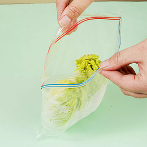 Food Storage Bags <b>Plastic</b> Resealable Self Sealing For Refrigerator Freezer Use - Product Image 1