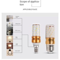 Ampoule LED basse tension DC 3V/5V/12V/24V E14 E27 3CCT à lumière variable, en aluminium, pour usage routier, navigation, monochrome