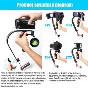 <span class=keywords><strong>Estabilizador</strong></span> IDEO amera para teléfono móvil, accesorio para motos OJ ro, martphone, Anon, IKON o NY amera hasta 2,1 libras - Product Image 4