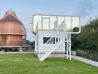 Modules de bureaux Apple Cabin de 20/30/40 pieds avec salle de bain complète et contrôle intelligent – Maisons modulaires préfabriquées