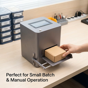 Impresora de Inyección de Tinta de Alta Velocidad para Codificación de Escritorio, Impresión para Pequeñas Empresas, Semi-Automática, Nueva, para Imprimir Logotipos, Fechas, Números en Papel Flexible - Product Image 2