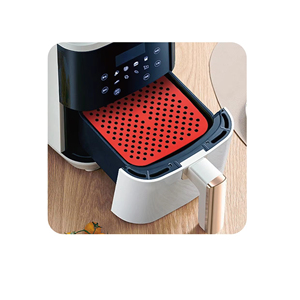 사각형 재사용 가능 에어프라이어 매트 내열성 실리콘 베이킹 매트 식품 등급 주방 도구 - Product Image 5