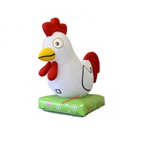 Coq gonflable sur mesure avec base pour la publicité, ballon gonflable pour coq pour événement