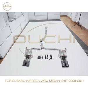 Ouchi acero inoxidable para <span class=keywords><strong>Subaru</strong></span> <span class=keywords><strong>Impreza</strong></span> <span class=keywords><strong>WRX</strong></span> <span class=keywords><strong>Sedan</strong></span> 2,5 T <span class=keywords><strong>2008</strong></span>-2011 silenciador de tubo de escape Catback con válvula piezas de rendimiento automático - Product Image 3