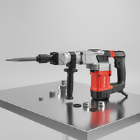 Marteau perforateur électrique multifonctionnel industriel 1800W 45C à quatre prises 50Hz 220V, marteau de démolition lourd, pioche à poignée en D