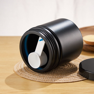 Pot en plastique HDPE de qualité alimentaire avec logo personnalisé, 350 ml, 420 ml, 500 ml, 600 ml, à large ouverture avec cuillère pour poudre protéinée - Product Image 4