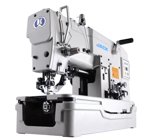 Jack JK-T781D Power Saving Flattop Buttonholing Machine Industrial Sewing Machine No,1 Brand New Chinese Manual HIGH-SPEED White