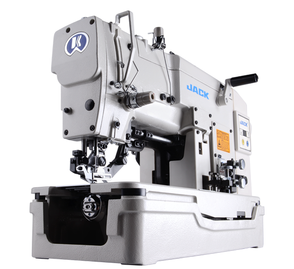 Jack JK-T781D Power Saving Flattop Buttonholing Machine Industrial Sewing Machine No,1 Brand New Chinese Manual HIGH-SPEED White