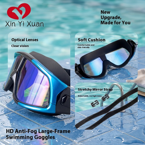 Lunettes de natation pour adultes Xin Yi Xuan, anti-buée, protection UV, étanches, en silicone souple, logo personnalisé - Product Image 4