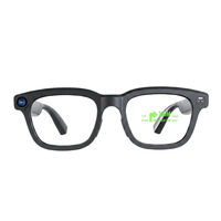 Lunettes Intelligentes avec Écouteurs Intégrés, Double Caméra, Traduction en Temps Réel, Contrôle Tactile/Vocal/Gestuel pour Appels Audio, Photo IA