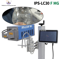 Machine de marquage de bouteilles d'eau PET, imprimante laser CO2 30W, imprimante laser en ligne pour la date d'expiration, IPS-LC30 F MG avec CE