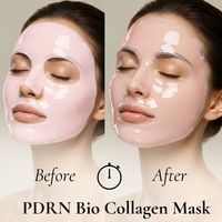 Masque en gel rose au collagène profond PDRN, masque facial coréen pour la réparation, l'hydratation et l'éclat