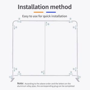 Manufacturer Wholesale Custom Portable 10ft 20ft Outdoor Polyester Fabric Backdrop Wall Display Pop Event <b>Trade</b> <b>Shows</b> <b>Equipment</b> - Product Image 4